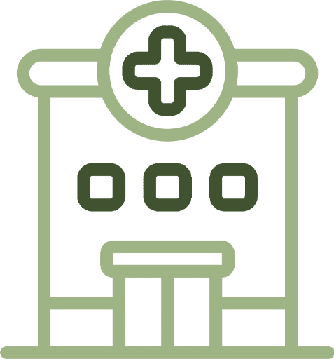 Hospital Building vector icon